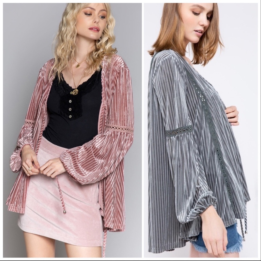 POL The At Home Lux Striped Cardigan - Picture 4 of 13